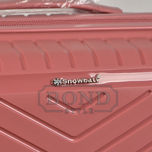 Чемодан Snowball 20103 35L розовый маленький (S)