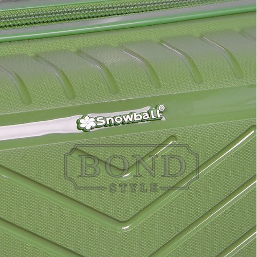 Чемодан Snowball 20103 35L зеленый маленький (S)