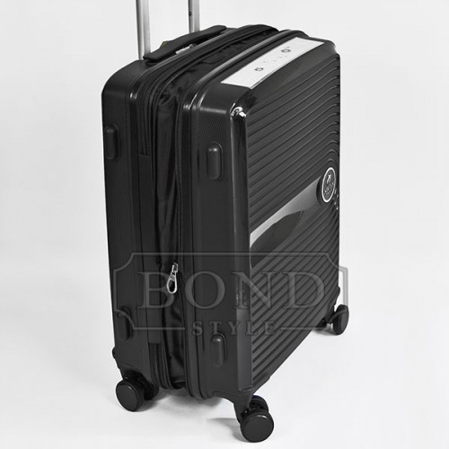 Чемодан AIRTEX 223 35/45L черный маленький (S)