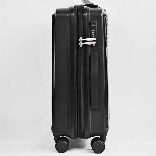 Чемодан AIRTEX 223 35/45L черный маленький (S)