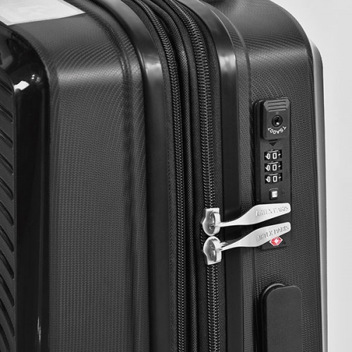 Чемодан AIRTEX 223 35/45L черный маленький (S)