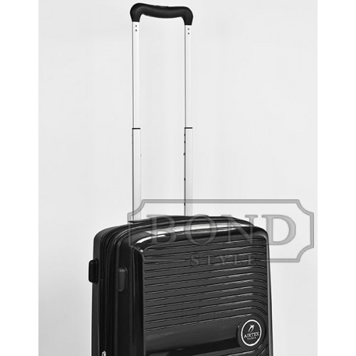 Чемодан AIRTEX 223 35/45L черный маленький (S)