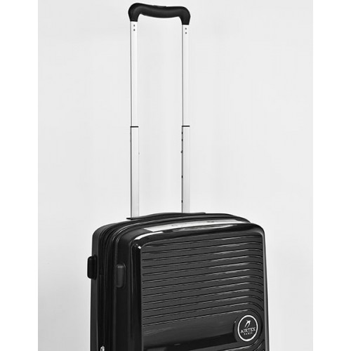 Чемодан AIRTEX 223 35/45L черный маленький (S)