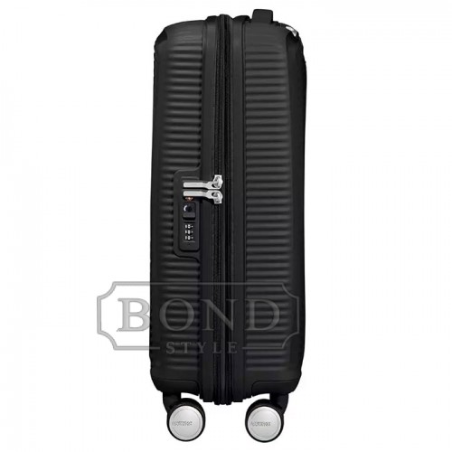 Чемодан маленький American Tourister SOUNDBOX BLACK 32G*09001