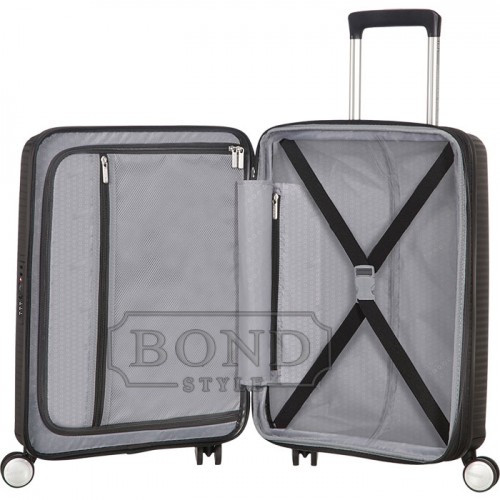 Чемодан маленький American Tourister SOUNDBOX BLACK 32G*09001