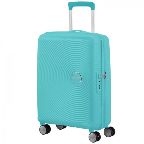 Чемодан маленький American Tourister SOUNDBOX AQUA BLUE 32G*21001