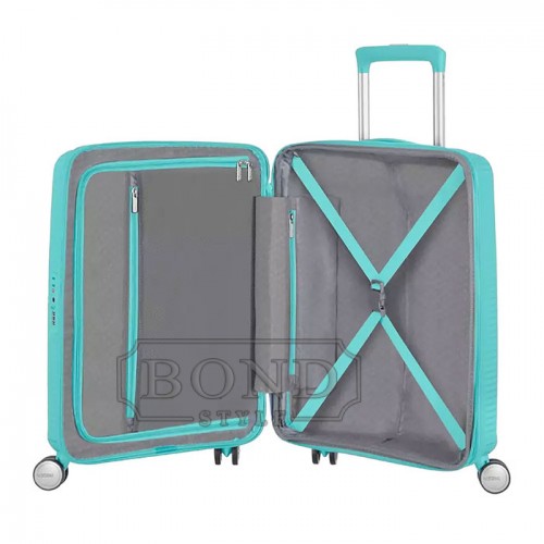 Чемодан маленький American Tourister SOUNDBOX AQUA BLUE 32G*21001