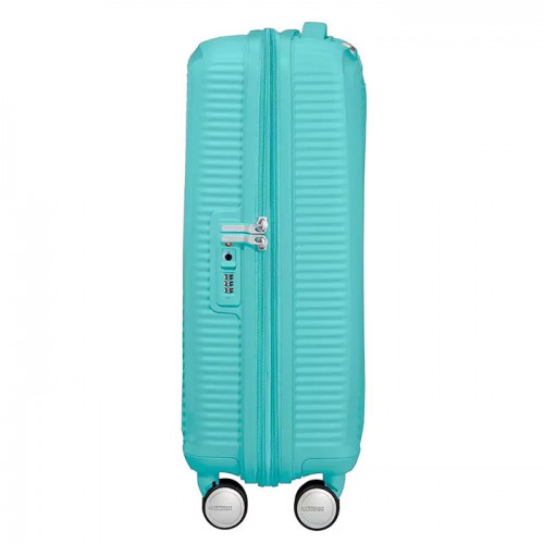 Чемодан маленький American Tourister SOUNDBOX AQUA BLUE 32G*21001