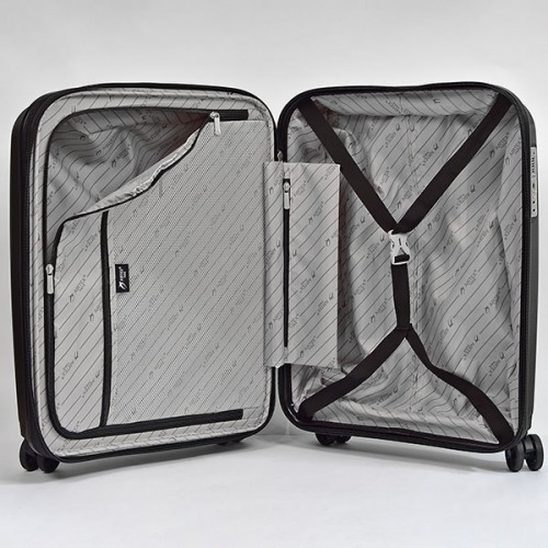 Чемодан AIRTEX 646 37/45L черный маленький (S)