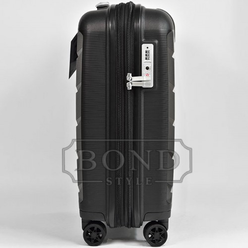 Чемодан AIRTEX 646 37/45L черный маленький (S)