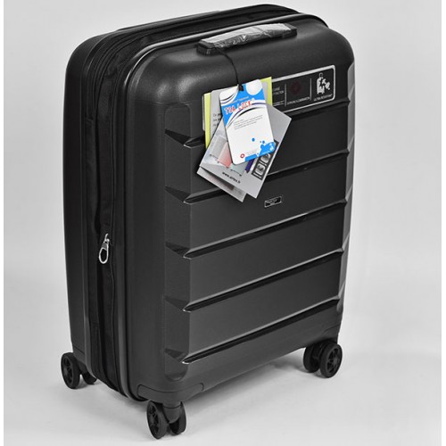 Чемодан AIRTEX 646 37/45L черный маленький (S)
