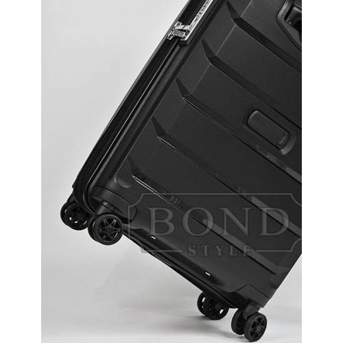 Чемодан AIRTEX 646 37/45L черный маленький (S)