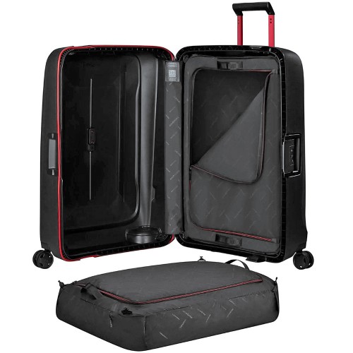 Чемодан 75 см Samsonite ESSENS CHARCOAL/RED KM0*18003 черный (L)