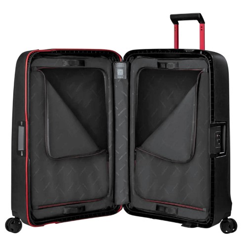 Чемодан 75 см Samsonite ESSENS CHARCOAL/RED KM0*18003 черный (L)