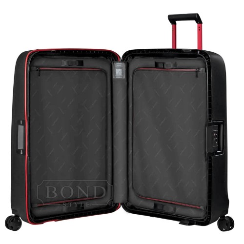 Чемодан 75 см Samsonite ESSENS CHARCOAL/RED KM0*18003 черный (L)