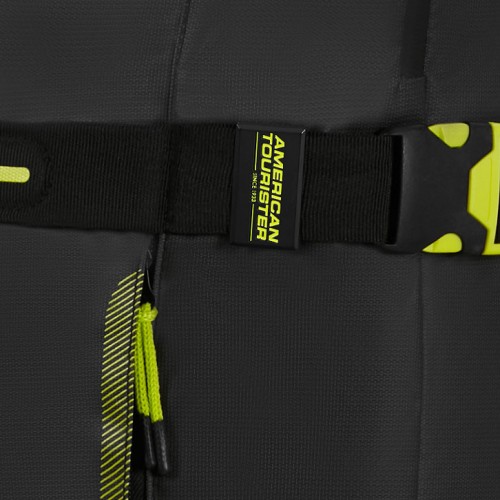 Дорожная сумка на колесах American Tourister Urban Track BLACK/LIME MD1*19201