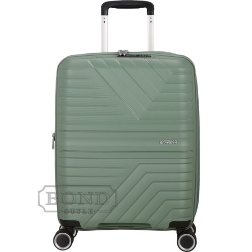 Чемодан 55 см American Tourister Flytwist BOTANIC GREEN MI1*04001 зеленый маленький (S)