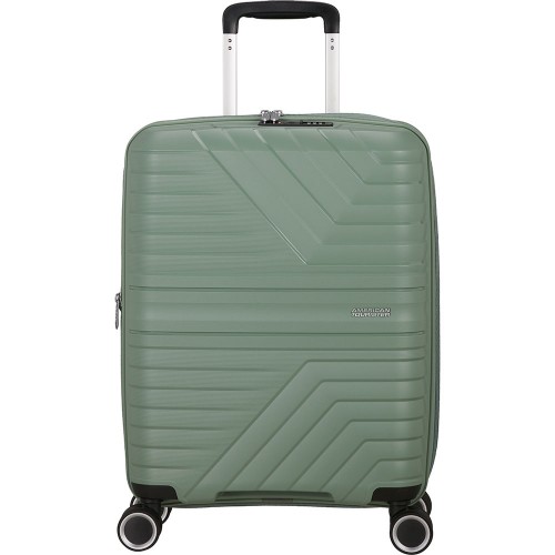 Чемодан 55 см American Tourister Flytwist BOTANIC GREEN MI1*04001 зеленый маленький (S)