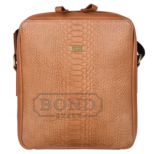 Плечевая сумка PETEK 3861-194/116-G05  Caramel