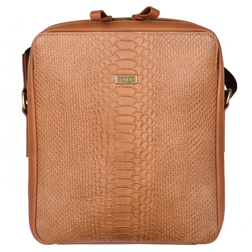 Плечевая сумка PETEK 3861-194/116-G05  Caramel