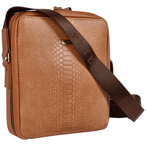 Плечевая сумка PETEK 3861-194/116-G05  Caramel