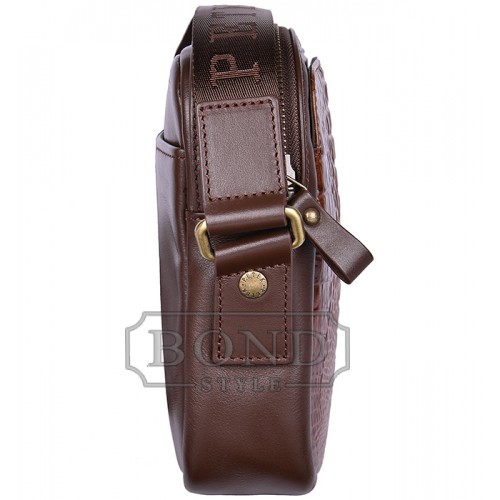 Плечевая сумка PETEK 3869-269-04 Brown/Croco