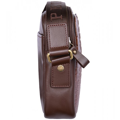 Плечевая сумка PETEK 3869-269-04 Brown/Croco