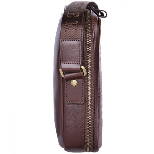 Плечевая сумка PETEK 3871-269-04 Brown/Croco