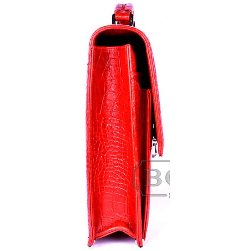 Портфель EMINSA 7011 красный-рептилия