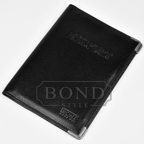 Обложка для паспорта BOND NON 153-1 черный