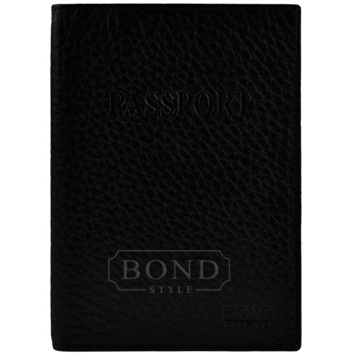 Обложка для паспорта BOND NON 192-281 Черный