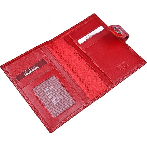 Обложка для паспорта PETEK 652D-067-10 красный