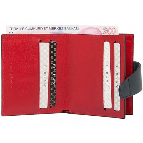 Портмоне TERGAN 1544 LACIVERT/KIRMIZI