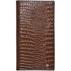 Бумажник PETEK 296-067-02 коричневый/крокодил