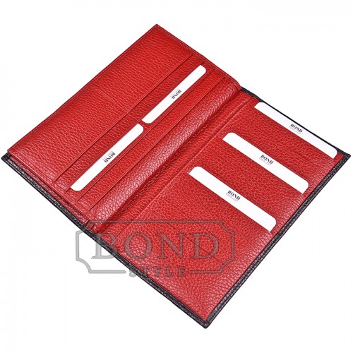 Бумажник BOND NON 579-281-285 черный/красный