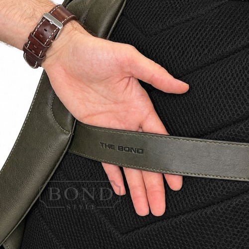 Рюкзак из натуральной кожи THE BOND 1155-7 хаки