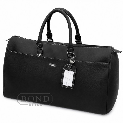 Сумка из натуральной кожи PETEK 3858-234-KD1 черный
