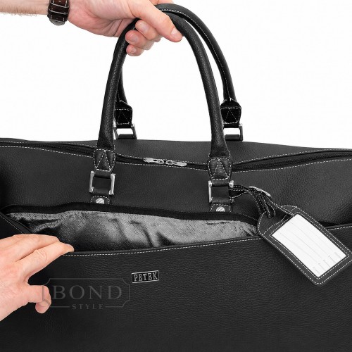 Сумка из натуральной кожи PETEK 3858-234-KD1 черный