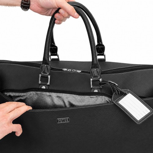 Сумка из натуральной кожи PETEK 3858-234-KD1 черный