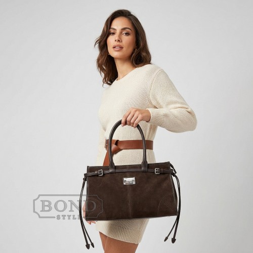 Сумка с короткими ручками ENZO NORI 1089-1100-KR4 коричневый