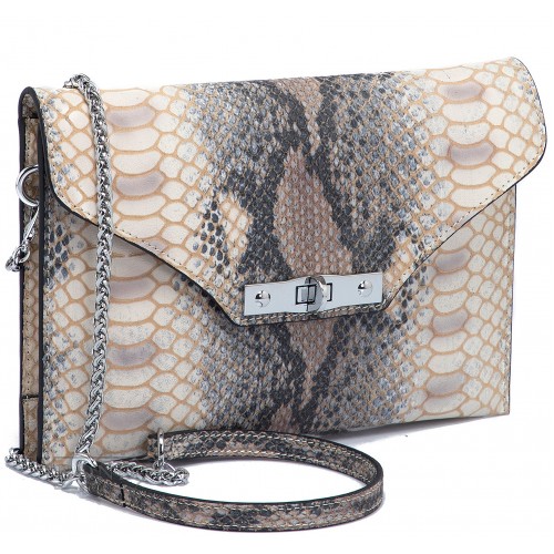 Клатч TERGAN 79475 NATURAL-PYTHON