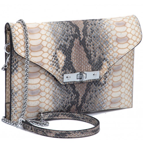 Клатч TERGAN 79475 NATURAL-PYTHON