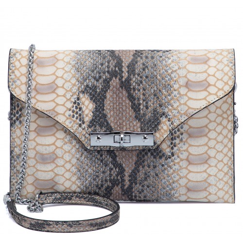 Клатч TERGAN 79475 NATURAL-PYTHON