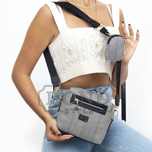 Cумка кросс боди с принтом SILVER & POLO 1038-37831