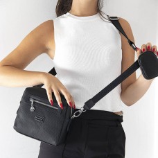 Cумка кросс боди черная SILVER & POLO 1038-38069