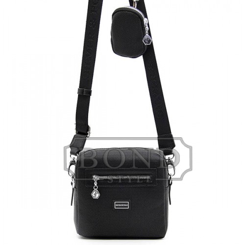 Cумка кросс боди черная SILVER & POLO 1038-38069