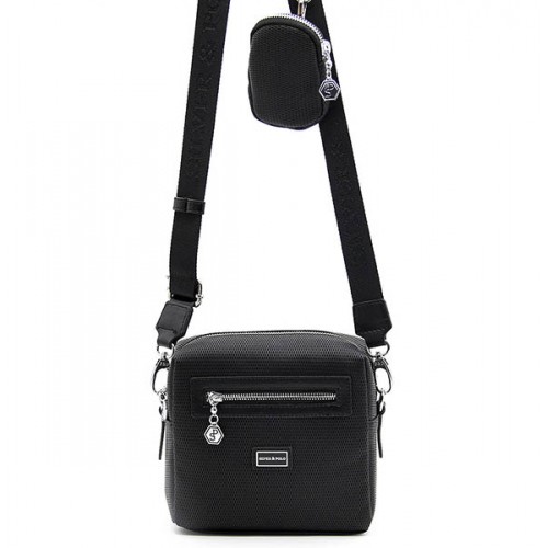 Cумка кросс боди черная SILVER & POLO 1038-38069
