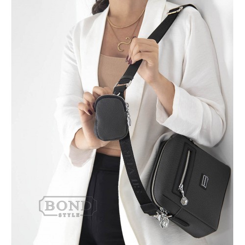 Cумка кросс боди серая SILVER & POLO 1038-38661