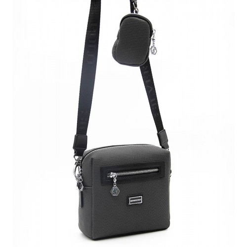 Cумка кросс боди серая SILVER & POLO 1038-38661
