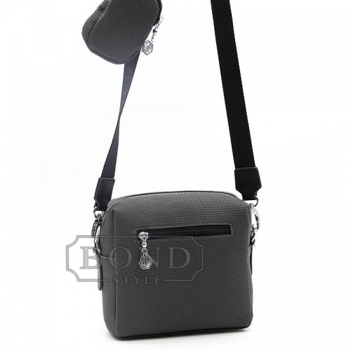 Cумка кросс боди серая SILVER & POLO 1038-38661